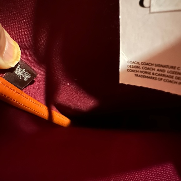 Coach Day Tan Rust Signature Canvas Day Tote “ No Pouch” - Picture 6 of 13